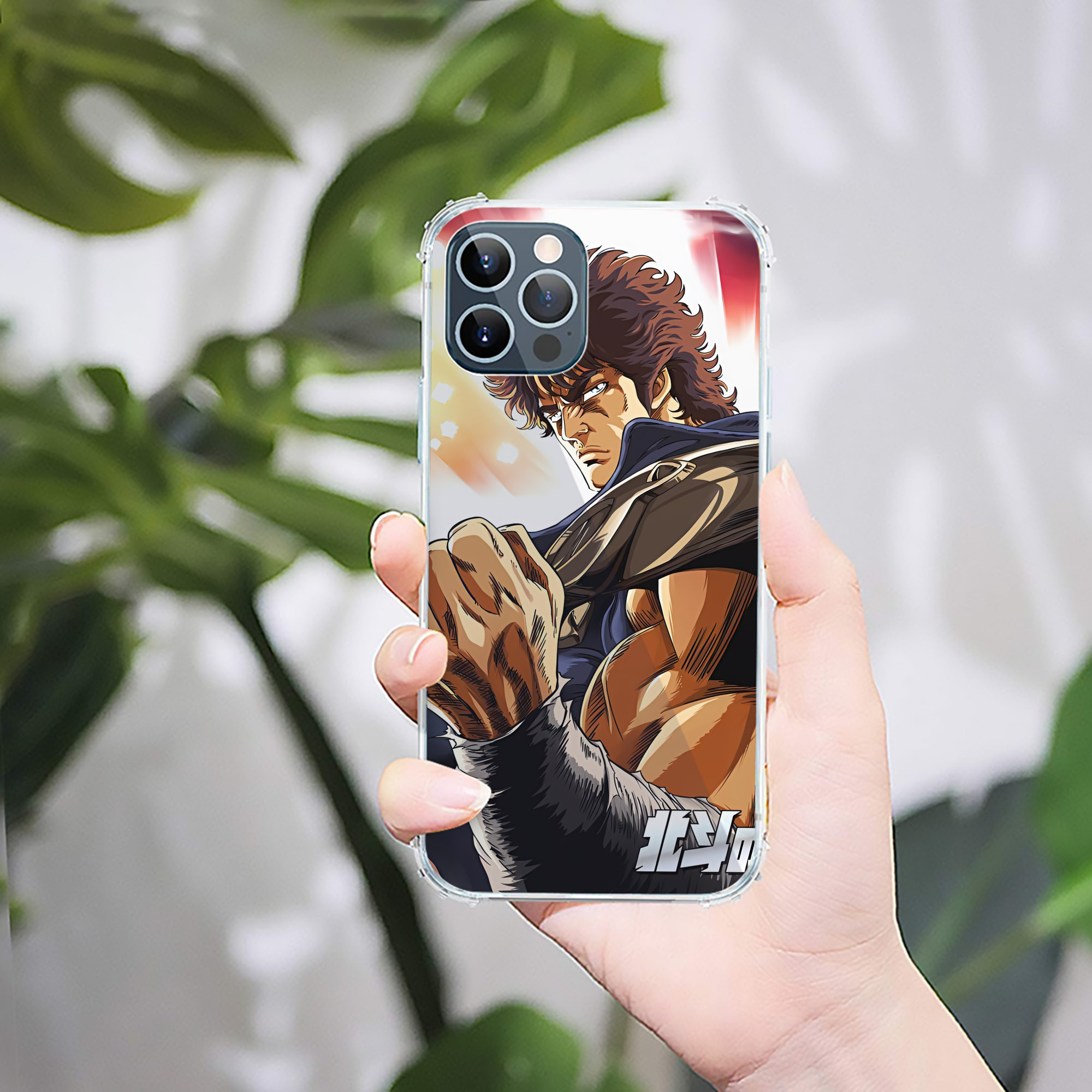 （画像用） 北斗の拳 Fist of the North Star 【iPhone 12シリーズ対応】透明スマホケース（クリアソフトケース）